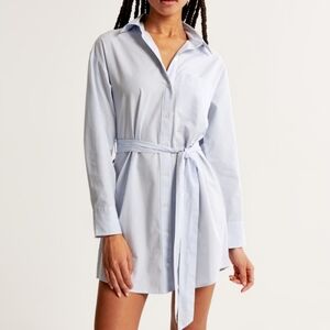 Poplin shirt dress